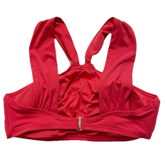 Michael Kors Red Halter Bikini Top XS Beaded Detail - Picture 5 of 6